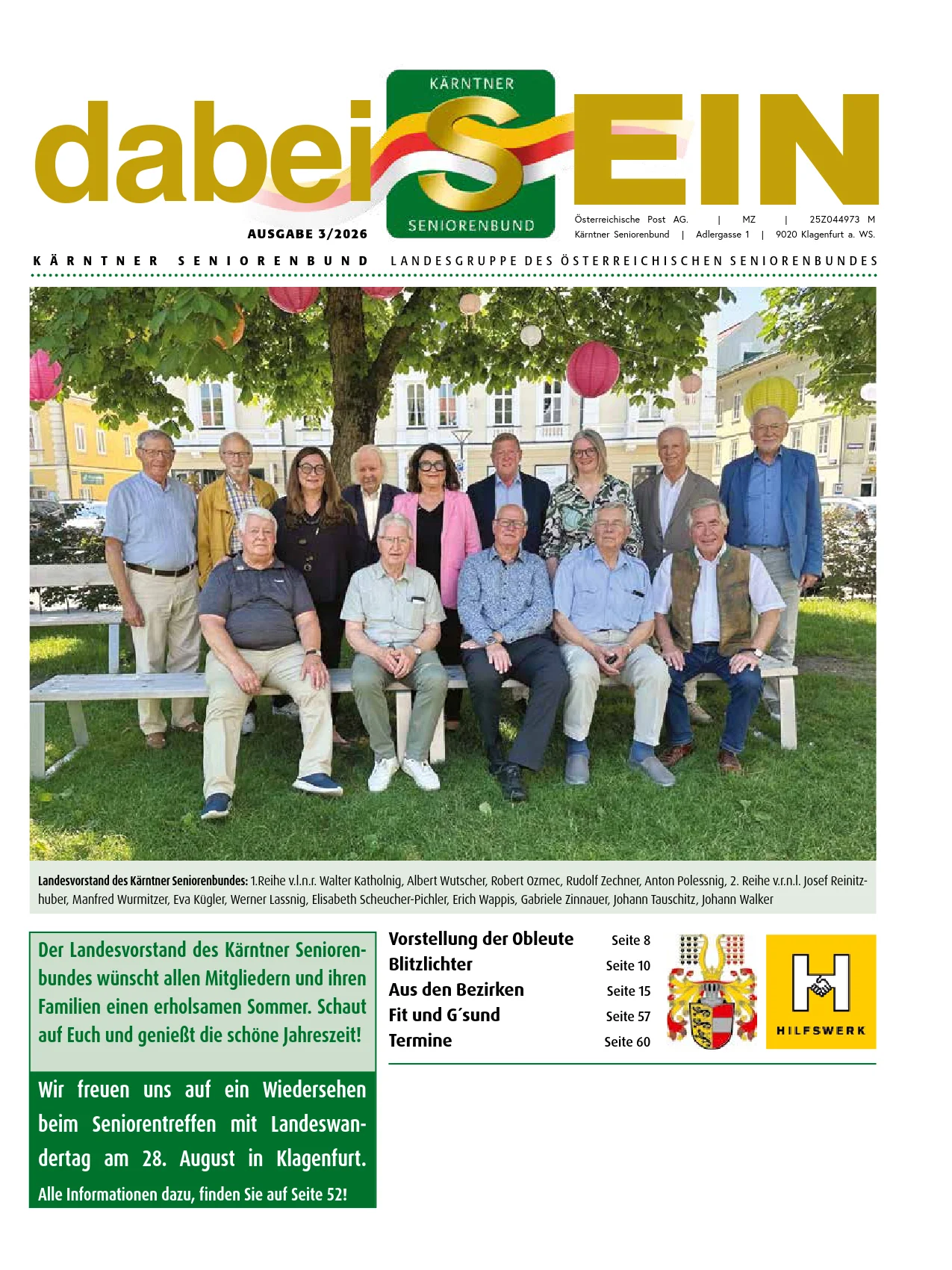 Dabeisein Juli 2026 Titelblatt